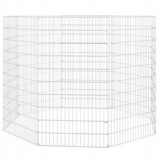 Klietka pre zajace, morčatá - 8-panelová klietka pre králiky, 54x100 cm, galvanicky pokovovaná
