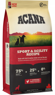 Suché krmivo pre psy granule - Acana Heritage Sport & Agility 17 kg + zadarmo