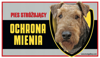 Airedale Terrier pozornosť Dist Pet Pank