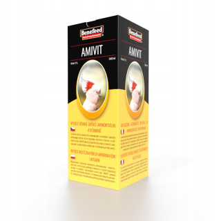 Vitamíny pre exotické vtáctvo - Vitamínové aminokyseliny pre exotické 1 l Amivit