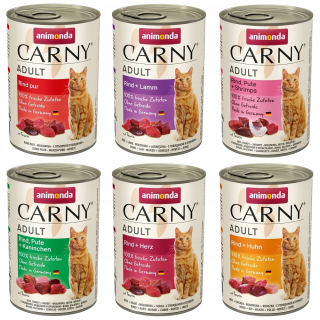 ANIMONDA Carny Adult pre mačky, mix príchutí 12x400g