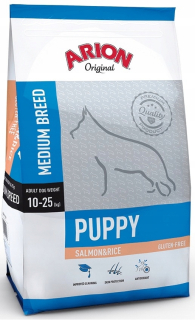 Suché krmivo pre psy granule - Arion Original Puppy Medium Salmon 12 kg zadarmo!