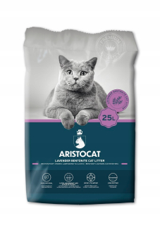 Aristocat levanduľová bentonitová podstielka 25 l