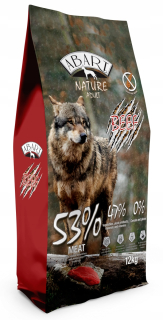 Suché krmivo pre psy granule - Abart Nature Adult Hovädzie mäso 53%mäso 12 kg zŕn zadarmo