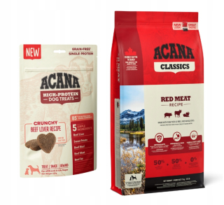 Suché krmivo pre psy granule - Acana Classics Red 17 kg + zadarmo