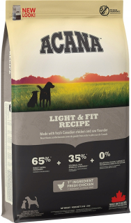 Suché krmivo pre psy granule - Acana Heritage Light 11,4 kg + zadarmo