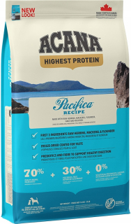 Suché krmivo pre psy granule - Acana Pacifica dospelý pes 11,4 kg + extra zadarmo
