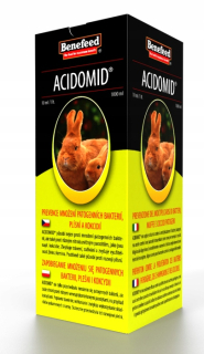 Vitamíny pre králiky, morčatá - Acidomid K 1 L acidier pre králiky kokcidiózy!