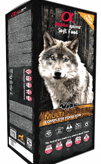Suché krmivo Alpha Spirit, mix príchutí, 9 kg