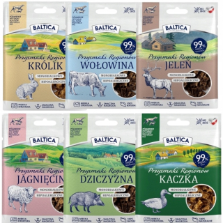 Baltica polomäkké hovädzie maškrty pre psov 30 g