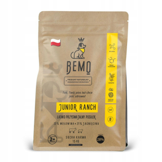 Suché krmivo pre psy granule - Bemo Junior Ranch 15 kg stredné a veľké