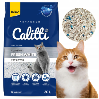 CALITTI Fresh White Bentonitové stelivo pre mačky 20L