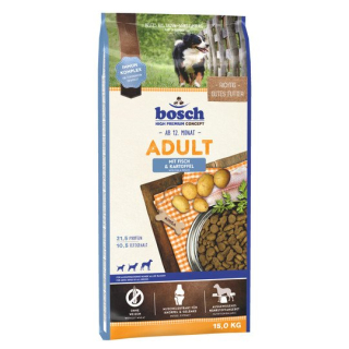 Suché krmivo pre psy granule - Bosch pstruh 15 kg ľahko stráviteľné psy citlivé psy