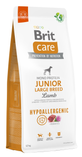 Suché krmivo pre psy granule - Brit Care Junior Large Breed Lamb & Rice 12 kg