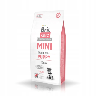 Suché krmivo pre psy granule - Brit Care Mini Grain Free Puppy Lamba Food 7 kg