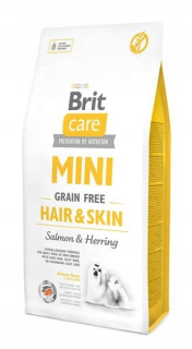 Suché krmivo pre psy granule - Brit Care Mini Hair & Skin Dog Food 7 kg