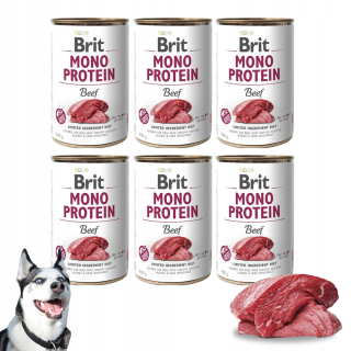 Brit Mono Protein Beef mokré krmivo pre psov 400 g