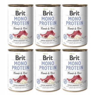 Brit Mono Protein mokré krmivo pre psov jahňacie mäso s ryžou 400 g
