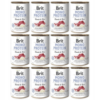 Brit Mono Protein mokré krmivo pre psov jahňacie mäso s ryžou 400 g