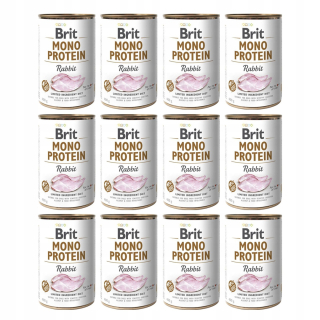 Brit Mono Protein králičie vlhké krmivo pre psov 400 g