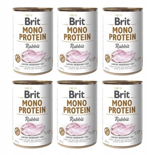 Brit Mono Protein králičie vlhké krmivo pre psov 400 g