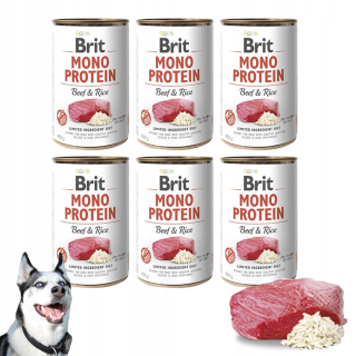 Brit Mono Protein mokré krmivo hovädzie s ryžou 400 g