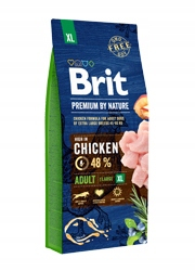 Suché krmivo pre psy granule - Brit prémium od prírody dospelý extra veľký 15 kg