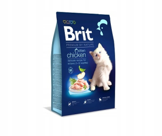 BRIT Dry Premium krmivo pre mačiatka s kuracím mäsom 8 kg