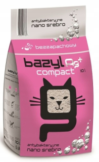 Podstielka pre mačky - Bazyl Ag+ kompaktný 10 l. - Cat Gravel