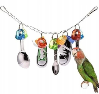 Hračky pre exotické vtáctvo - Bezpečné nettoxické hračky pre tenisky Birds