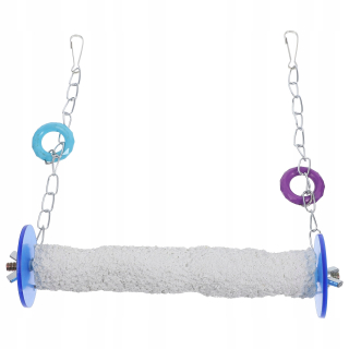 Hračka pre králika, morča - Bird Swing Suspension Parrot PAPPUGA HOODY SWW SWWN