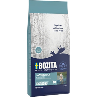 Suché krmivo pre psy granule - Bozita Lamb & Rice Wheatfree Lamb pre psa 12 kg