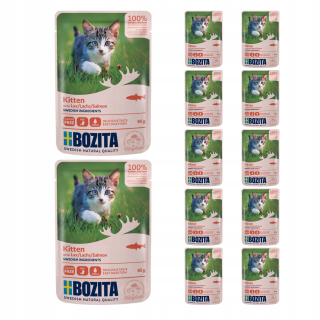 Bozita Mokré krmivo pre mačiatka, 85g sáčok, Losos