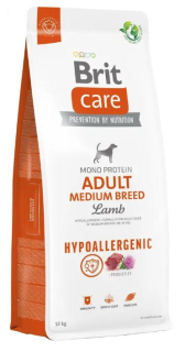BRIT CARE HYPOALERGÉNNE DOSPELÉ MEDIUM LAMB 12kg