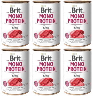 Brit Mono Protein Beef mokré krmivo pre psov 400 g