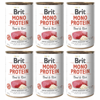 Brit Mono Protein mokré krmivo hovädzie s ryžou 400 g