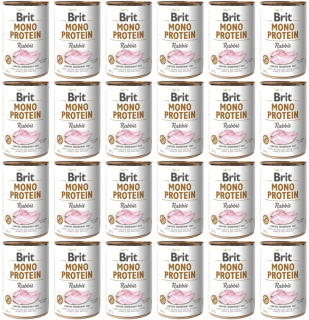 Brit Mono Protein králičie vlhké krmivo pre psov 400 g