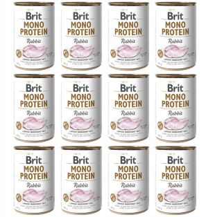 Brit Mono Protein králičie vlhké krmivo pre psov 400 g