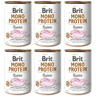 Brit Mono Protein králičie vlhké krmivo pre psov 400 g