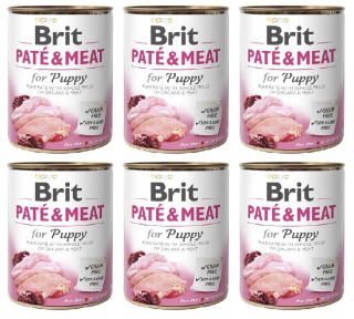 Krmivo pre psy - Brit pate mäso 6x800g šteňa šteňa