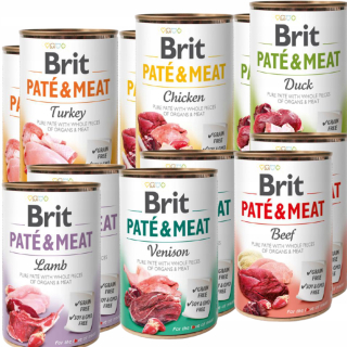 Krmivo pre psy - Brit Pate Meat Karma Mokra Mix Flavors 12x 400g