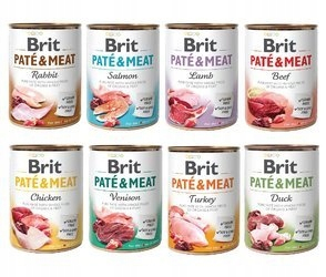 Konzervy mokré krmivo pre psa - Brit Pate Meat Mix chutí 6 x 400 g