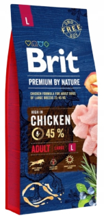 BRIT PREMIUM BY NATURE ADULT LARGE L 15KG
