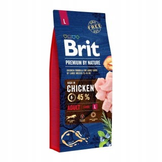 BRIT PREMIUM BY NATURE ADULT LARGE L 15KG