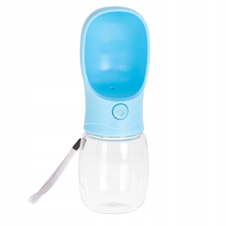 Miska pre psa - Cestovná fľaša pre psov 350 ml modrá