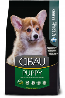 Suché krmivo pre psy granule - Cibau Dog Puppy Stredne 800 g + 800 g zadarmo