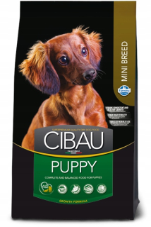 Suché krmivo pre psy granule - Cibau Dog Puppy Mini 800 g + 800 g zadarmo