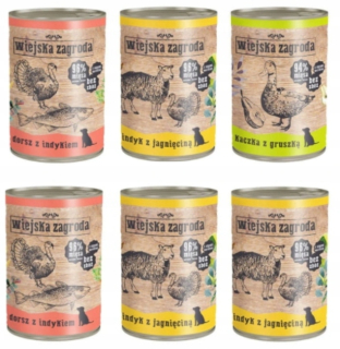 Mokré krmivo mix príchutí 2,4 kg