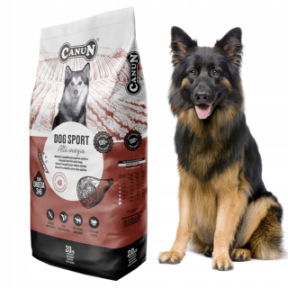 Suché krmivo pre psy granule - Canun Dog Sport Hovädzie mäso pre pastiera 20 kg