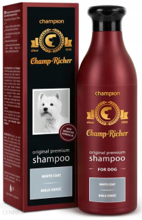 Šampón šampón biely jasný kabát pre psov 250 ml